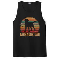 Retro Labrador Dad Gift Dog Daddy Golden Black Lab Father PosiCharge Competitor Tank