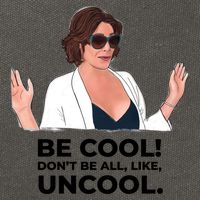Rhony Luanne De Lesseps Don&Amp;39;T Be All Like Uncool Cotton Canvas Backpack