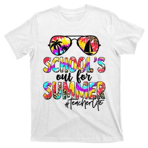 Retro Last Day Of School Schools Out For Summer Teacher Life T-Shirt