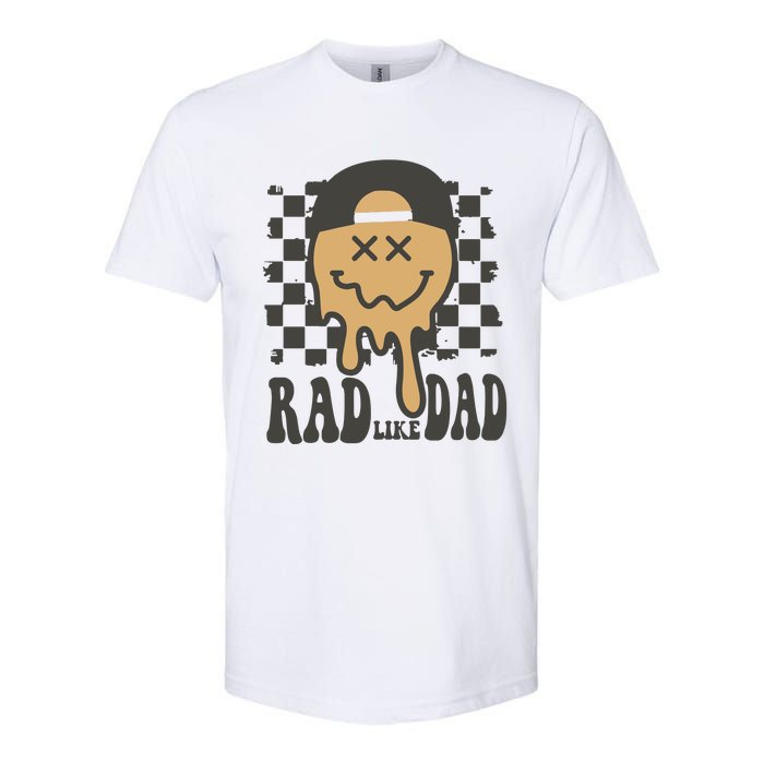 Rad Like Dad Cute Fathers Day Gift Softstyle CVC T-Shirt