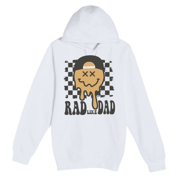 Rad Like Dad Cute Fathers Day Gift Premium Pullover Hoodie