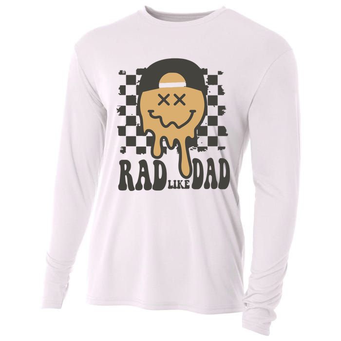 Rad Like Dad Cute Fathers Day Gift Cooling Performance Long Sleeve Crew