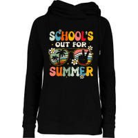 Retro Last Day Of Schools Out For Summer Teacher Girls Womens Funnel Neck Pullover Hood