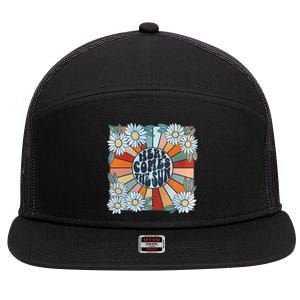 Retro Last Day Of School Schools Out For Summer Teacher 7 Panel Mesh Trucker Snapback Hat