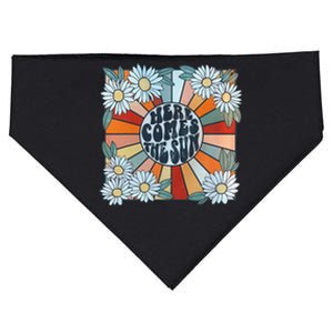 Retro Last Day Of School Schools Out For Summer Teacher USA-Made Doggie Bandana