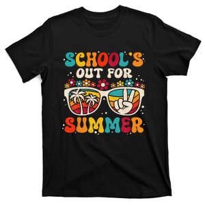 Retro Last Day Of School Schools Out For Summer Teacher T-Shirt