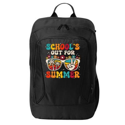 Retro Last Day Of School Schools Out For Summer Teacher City Backpack