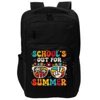 Retro Last Day Of School Schools Out For Summer Teacher Impact Tech Backpack