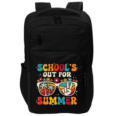 Retro Last Day Of School Schools Out For Summer Teacher Impact Tech Backpack