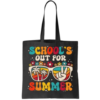 Retro Last Day Of School Schools Out For Summer Teacher Tote Bag