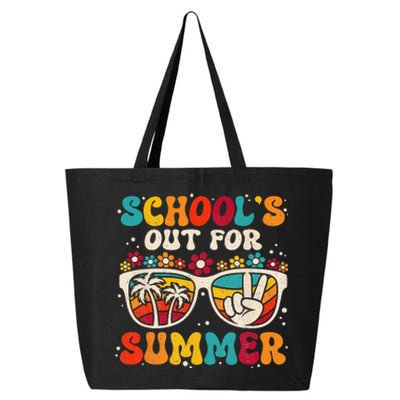 Retro Last Day Of School Schools Out For Summer Teacher 25L Jumbo Tote