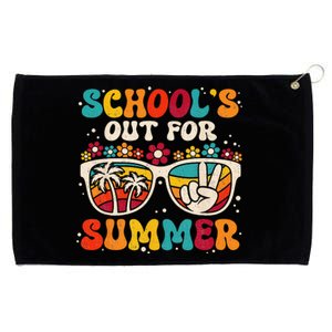 Retro Last Day Of School Schools Out For Summer Teacher Grommeted Golf Towel