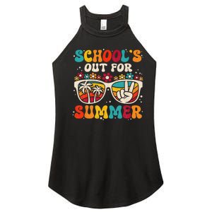 Retro Last Day Of School Schools Out For Summer Teacher Women's Perfect Tri Rocker Tank