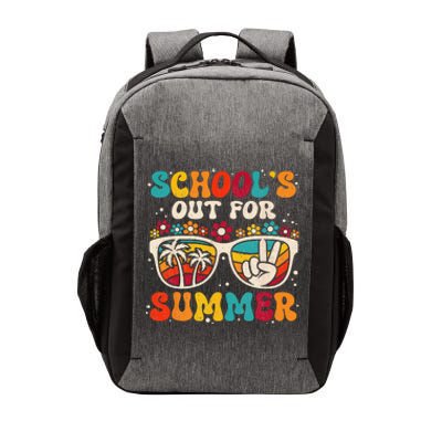 Retro Last Day Of School Schools Out For Summer Teacher Vector Backpack