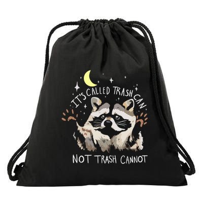 Raccoon Lovers Design: ItS Called Trash Can And Modern Vibe Drawstring Bag