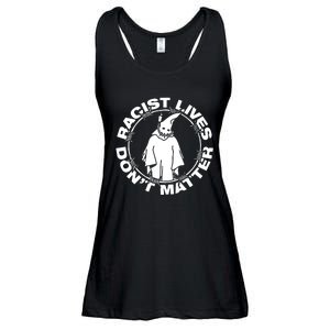 Racist Lives Don't Matter Black Funny Anti Racism Ladies Essential Flowy Tank