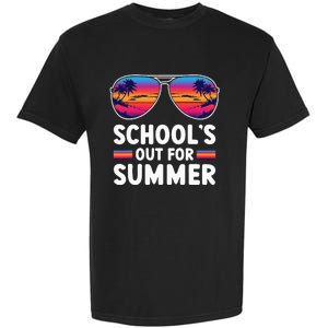 Retro Last Day Of SchoolS Out For Summer Teacher Garment-Dyed Heavyweight T-Shirt