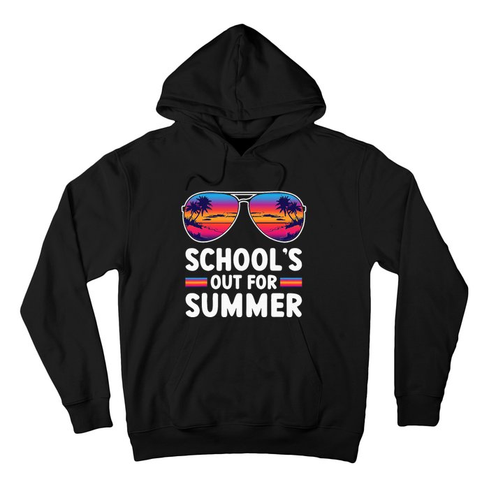 Retro Last Day Of SchoolS Out For Summer Teacher Hoodie