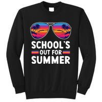 Retro Last Day Of SchoolS Out For Summer Teacher Sweatshirt