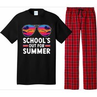 Retro Last Day Of SchoolS Out For Summer Teacher Pajama Set