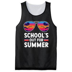 Retro Last Day Of SchoolS Out For Summer Teacher Mesh Reversible Basketball Jersey Tank