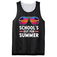 Retro Last Day Of SchoolS Out For Summer Teacher Mesh Reversible Basketball Jersey Tank