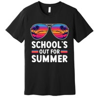 Retro Last Day Of SchoolS Out For Summer Teacher Premium T-Shirt