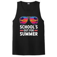 Retro Last Day Of SchoolS Out For Summer Teacher PosiCharge Competitor Tank