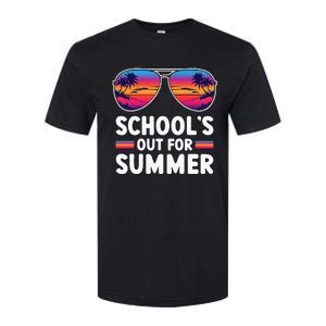 Retro Last Day Of SchoolS Out For Summer Teacher Softstyle CVC T-Shirt