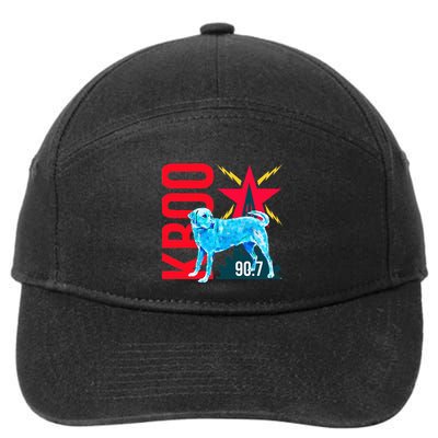 Radio Loving Dog 7-Panel Snapback Hat