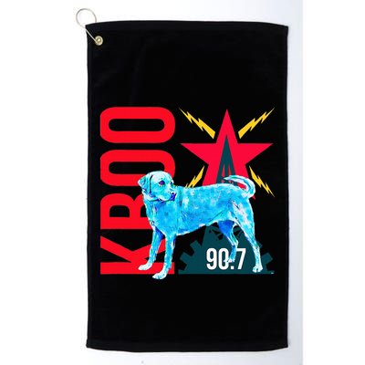 Radio Loving Dog Golf Towel