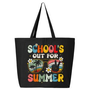 Retro Last Day Of School Schools Out For Summer Teacher Gift 25L Jumbo Tote