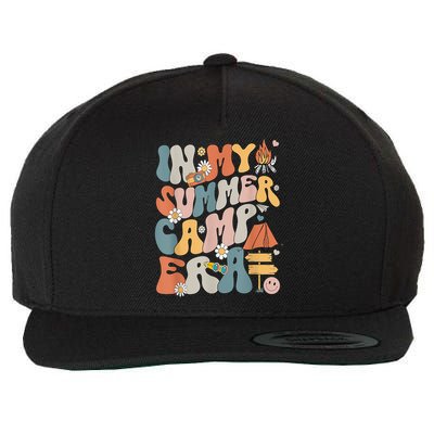 Retro Last Day Of School In My Summer Camp Era Camping Crew Gift Wool Snapback Cap