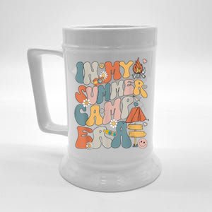 Retro Last Day Of School In My Summer Camp Era Camping Crew Gift Beer Stein