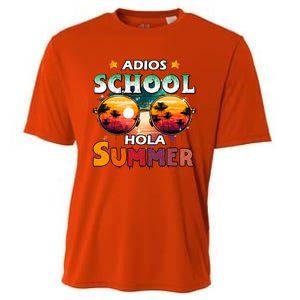 Retro Last Day Of School Out For Summer Teacher Adios Gift Cooling Performance Crew T-Shirt