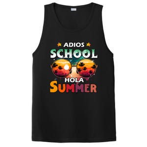 Retro Last Day Of School Out For Summer Teacher Adios Gift PosiCharge Competitor Tank