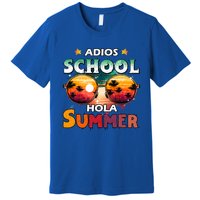 Retro Last Day Of School Out For Summer Teacher Adios Gift Premium T-Shirt