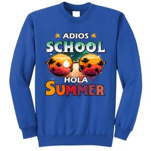 Retro Last Day Of School Out For Summer Teacher Adios Gift Tall Sweatshirt