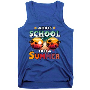 Retro Last Day Of School Out For Summer Teacher Adios Gift Tank Top