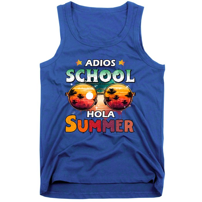 Retro Last Day Of School Out For Summer Teacher Adios Gift Tank Top