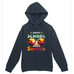 Retro Last Day Of School Out For Summer Teacher Adios Gift Urban Pullover Hoodie