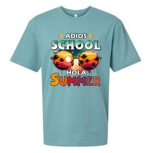 Retro Last Day Of School Out For Summer Teacher Adios Gift Sueded Cloud Jersey T-Shirt