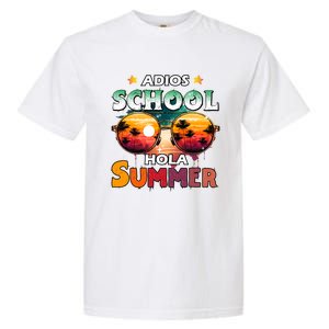 Retro Last Day Of School Out For Summer Teacher Adios Gift Garment-Dyed Heavyweight T-Shirt