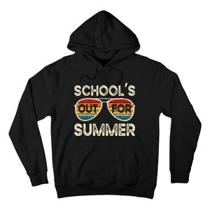 Retro Last Day Of School Schools Out For Summer Teacher Hoodie