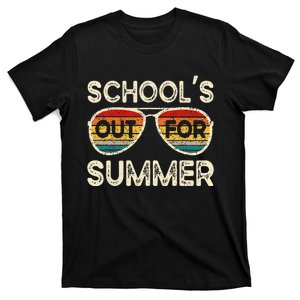 Retro Last Day Of School Schools Out For Summer Teacher T-Shirt