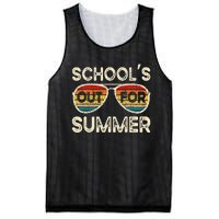 Retro Last Day Of School Schools Out For Summer Teacher Mesh Reversible Basketball Jersey Tank