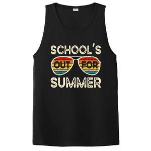 Retro Last Day Of School Schools Out For Summer Teacher PosiCharge Competitor Tank