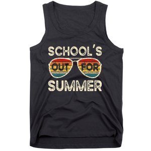 Retro Last Day Of School Schools Out For Summer Teacher Tank Top