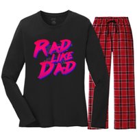 Rad Like Dad Women's Long Sleeve Flannel Pajama Set 