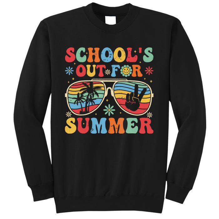 Retro Last Day Of Schools Out For Summer Teacher Boy Girl Sweatshirt